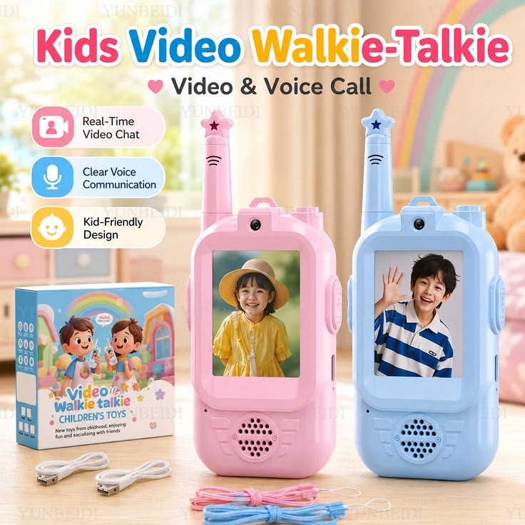 Kids Video Walkie-Talkie – Fun Voice & Video Communication Toy