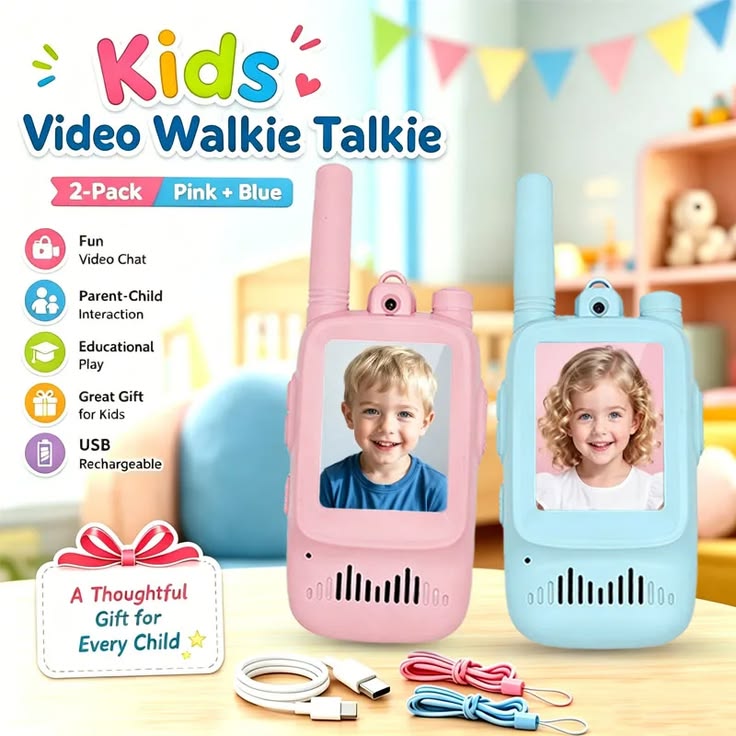 Kids Video Walkie-Talkie – Fun Voice & Video Communication Toy