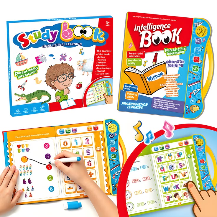 Interactive Learning Book for Kids 3+ | Musical Phonics & Educational Activity Book