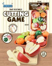 🍎 Montessori Fruit & Vegetable Cutting Play Set